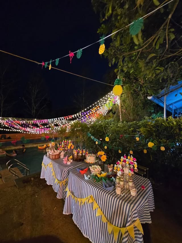 Birthday event setup photographed by Savio Visuals